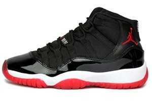 AIR JORDAN 11 BLACK RED (GS) 378038-010