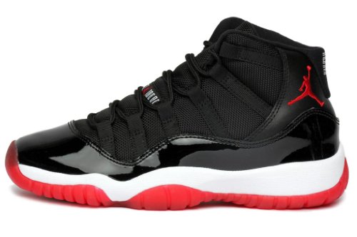 AIR JORDAN 11 BLACK RED (GS) 378038-010