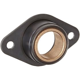 Spyraflo BFM-312-B Self-Aligning, SAE-840 Oil Impregnated Bronze Bearing With 2-Bolt Hole, 5/16" Inner-Diameter Steel Flange