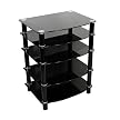 5-Shelf Media Component Stand - Black