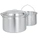 Bayou Classic 4024 24-Quart All Purpose Aluminum Stockpot with Steam and Boil Basket