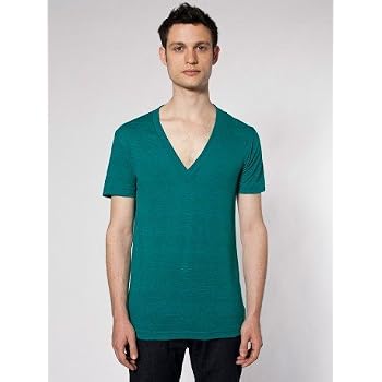Set A Shopping Price Drop Alert For American Apparel Tri-Blend Short Sleeve Deep V-Neck