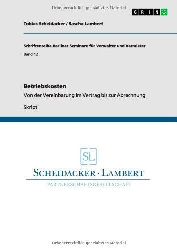 Betriebskosten (German Edition)