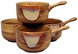 Sango Splash Onion Soup Bowls, Set of 4