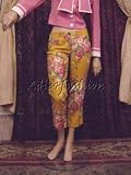 Dolce & Gabbana - $995 New DOLCE & GABBANA Yellow Linen Capri Pants 6 / 40