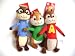Alvin and the Chipmunks Alvin, Simon, Theodore 3 Plush Doll Set - Wonderful gift, kids love it.