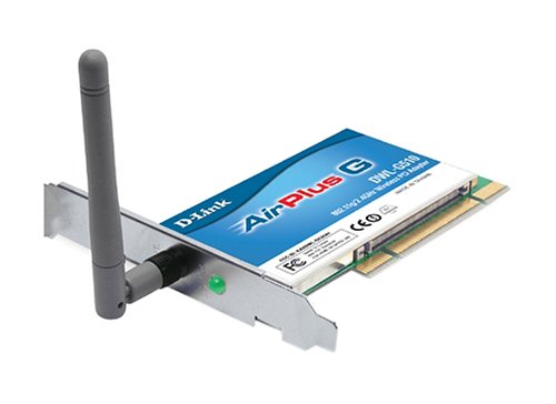 D-Link DWL-G510 Wireless PCI Adapter, 802.11g, 54 Mbps