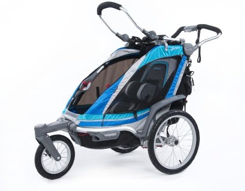Chariot Chinook 1 Carrier Bundle Kit, Aqua/Grey/Periwinkle