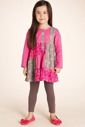 Autograph Pure Cotton Patch Tunic & Leggings Outfit