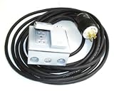 GenTran 25-Foot 12/4 Generator Contractor 4-Wire Twist Lock Extension Cord Set With Two NEMA 5-20 Duplex Receptacles #B12425DW
