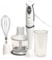 Braun MR5550CA  Multiquick Professional Hand Blender, White