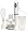 Braun MR5550CA  Multiquick Professional Hand Blender, White
