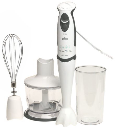 Braun MR5550CA  Multiquick Professional Hand Blender, White