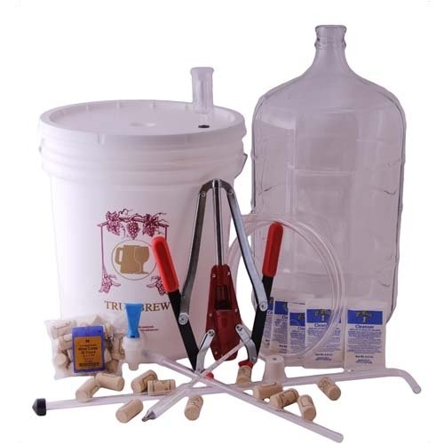 Gold Wine Equipment Kit with 6 Gallon Glass Carboy