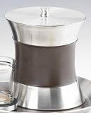 Review Kraftware  / Kraftware 68823 Stitched Brown Hourglass Ice Bucket with Wrap - 3 Quart