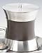 Kraftware 68823 Stitched Brown Hourglass Ice Bucket with Wrap - 3 Quart