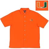Antigua Miami Hurricanes Camp Shirt