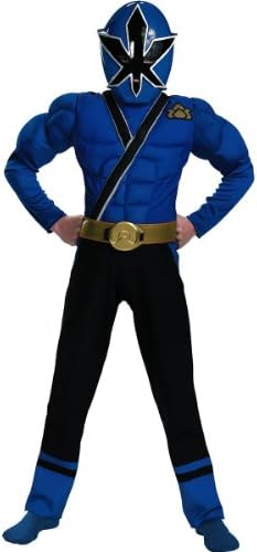 Blue Ranger Samurai Classic Muscle Costume - Small