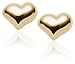 14k Yellow Gold Children's Heart Earrings