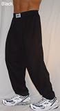 C500 Crazee Wear Baggy Workout Gym Pants - BLACK