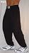 C500 Crazee Wear Baggy Workout Gym Pants - BLACK
