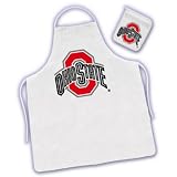 OHIO STATE BUCKEYES OFFICIAL CHEF'S APRON + OVEN MITT