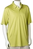 Greg Norman Men's Performance Tonal Jacquard, Wasabi (Size  - L)