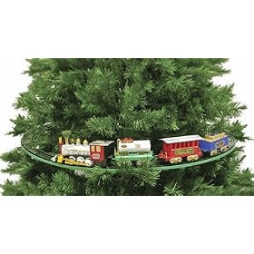 Christmas Tree Train Set