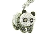 New 18K Plated Ladies Panda Pendant Watch with Crystals