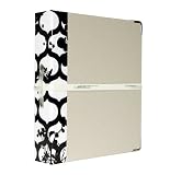 Office Products : Russell+Hazel Signature Pattern Binder-Black/White, 12 Inch x 10 3/4 Inch