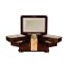 Jewelry : Bubinga Jewelry Chest with Ivory Velvet Cloth Interior and Mapa Inlay