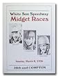 1936 White Sox Speedway Midget Racing Poster Print