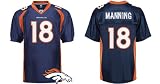 Denver Broncos Peyton Manning Jersey #18 Blue Authentic Jersey (Size 48=M 50=L 52=XL 54=XXL 56=XXXL)