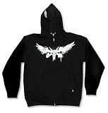 Bones Wheels Winged Rat Zip-Front Hooded Sweatshirt