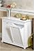 Hampton Bay 26 Inch White Double Tilt Out Hamper