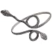 Handmade Jewelry Sterling Silver Arm Bracelet Armlet 3 inches