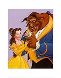 41N7PVwqBdL. SL160  Belle and the Beast   A Romantic Gift by Walt Disney. LAMINATED. 8.15 inches width by 10.57 inches height. Highest Quality Art Poster Print