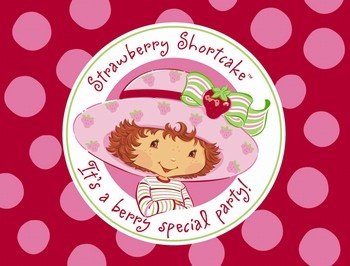 Strawberry Shortcake Birthday Invitations and Thank You Cards
