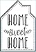Darice 30006979 Sweet Home, Black, 6.75 x 9.75 inches Iron On Transfer