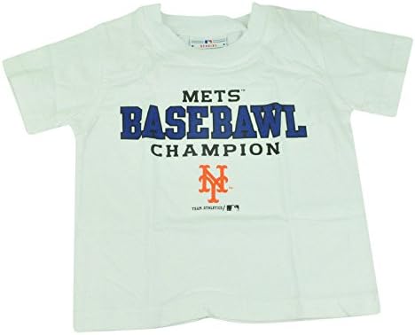 MLB New York Mets NY Baseball Champion Toddler Tshirt Tee White Boys Shirt 2T