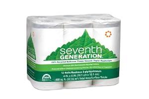 Seventh Generation Bathroom Tissue, 2-ply, 300 Sheets, 12-Count (Pack of 4)