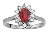 1.26 cts Genuine Ruby Ring - 14kt White or Yellow Gold LIFETIME WARRANTEE
