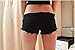 VIGVOG Women Black Wash Denim Shorts Lace Up Hot Sexy Clubwear