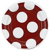 NCAA Ohio State Buckeyes 8-Pack Polka Dot Dinner Plates