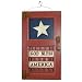 Wilco Imports  Decorative Wood Sign Americana Wall Decor God Bless America
