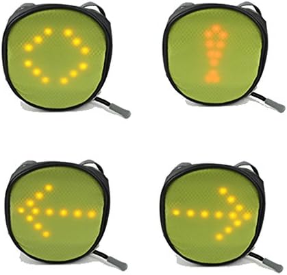 Paladineer Bicycle Strap-On Saddle Bag Seat Bag Tool Bag Rear Bag Frame Pannier with Remote-controlled Caution Light Turn Signal Light Smart Light for Save Night Cycling