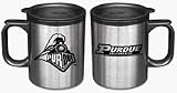 Purdue Boilermakers 13 oz. Stainless Steel Coffee Mug (Set of Two)