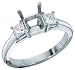 Princess Cut Diamond Engagement Ring .50cttw (cz ctr)