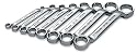 SK 86198 SuperKrome 8 Piece 6 Point Short and Deep 6-Millimeter to 20-Millimeter Offset Box End Wrench Set
