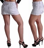 EyeCatchClothing - Sexy Denim Mini Skirt